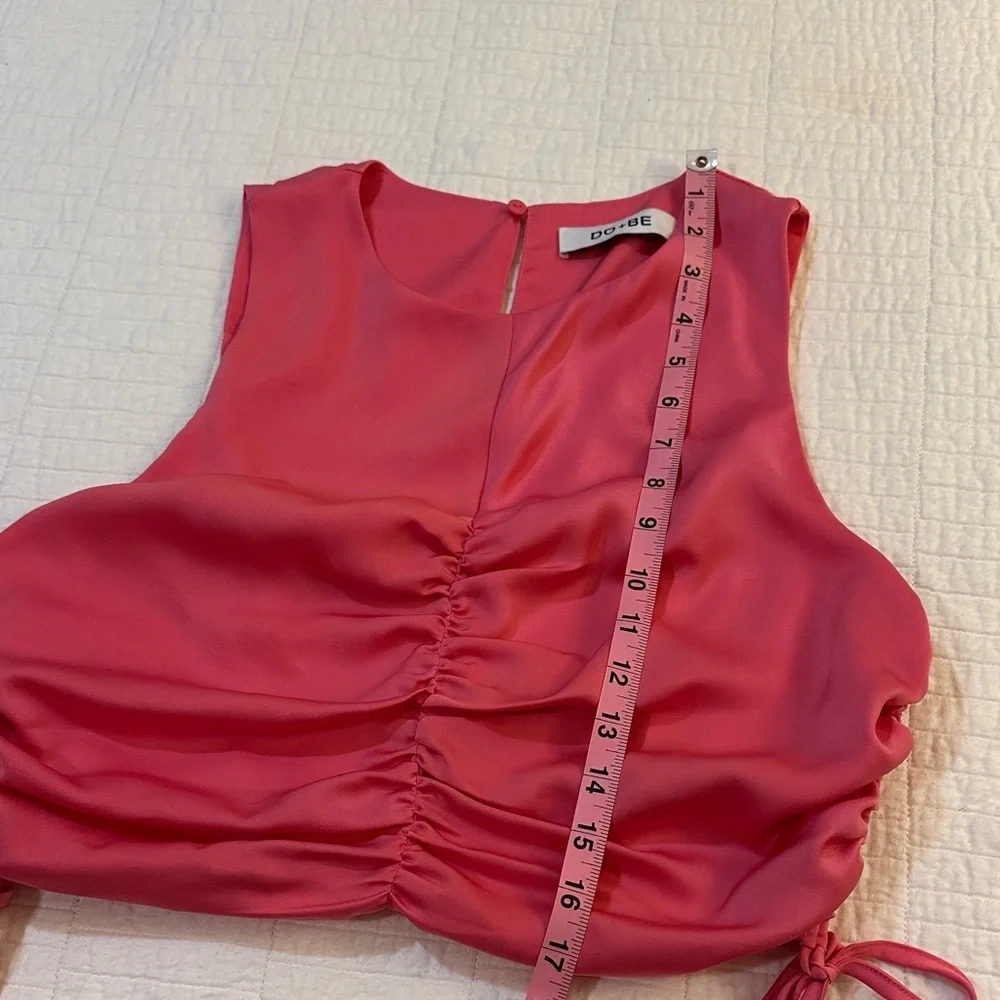 Do + Be Large Pink Ruched Women's Top